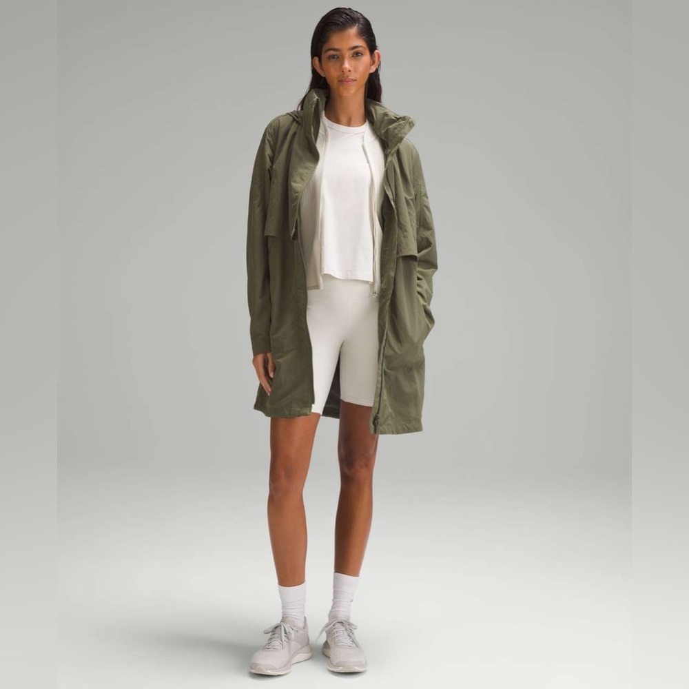 NWT Lululemon Always Effortless Long Jacket - size 8 - Medium Olive Green